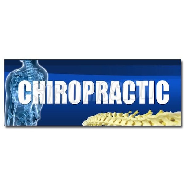 CHIROPRACTIC DECAL sticker back chiropractor retail tradeshow display, D-36 Chiropractic